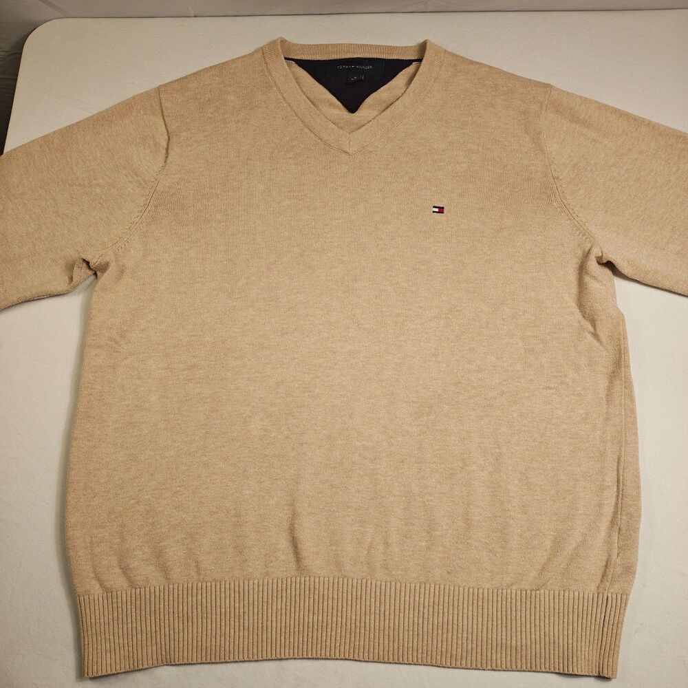 Tommy Hilfiger Classic V-Neck Cotton Sweater US Size M